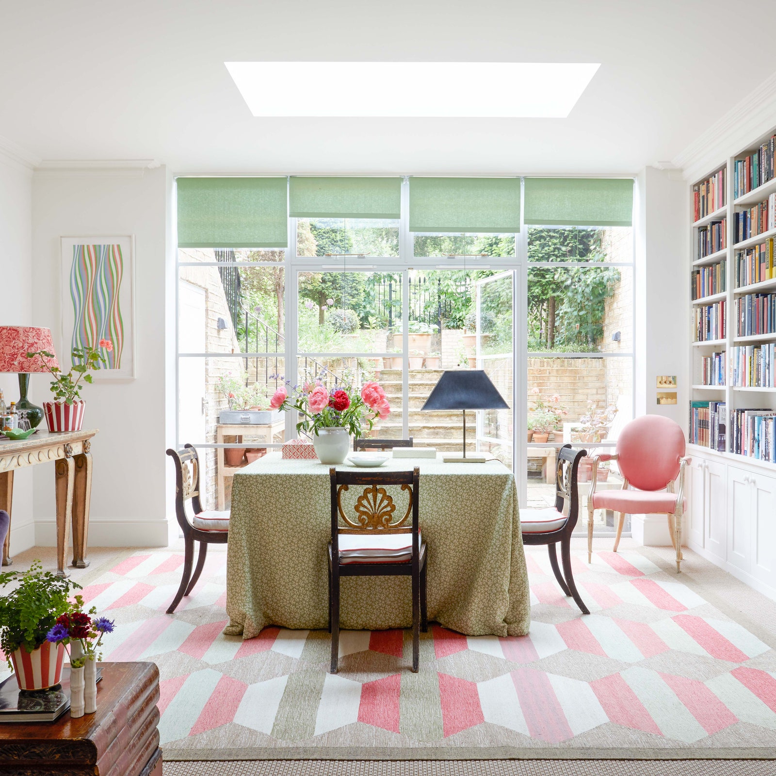 Cath Kidston's west London house has a clever approach to colour and print